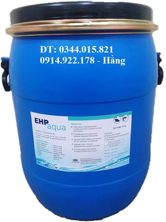 Men vi sinh cho ăn, xử lý nước, EHP Pro,bổ sung hệ vi sinh vật đường ruột tôm cá